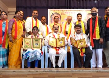 ಕನ್ನಡ ಸೇನೆ ಜಿಲ್ಲಾ ಅಧ್ಯಕ್ಷ ಚಂದ್ರಶೇಖರ್‌ಗೆ ಮಂಡ್ಯ ಕನ್ನಡ ರತ್ನ ಪ್ರಶಸ್ತಿ