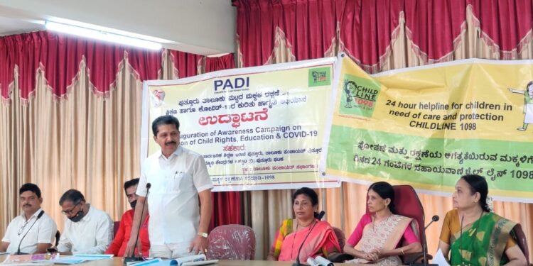 ಪಡಿ ಸಂಸ್ಥೆ ಆಯೋಜಿಸಿದ ಪುತ್ತೂರು ತಾಲೂಕು ಮಟ್ಟದ ಮಕ್ಕಳ ರಕ್ಷಣೆ ಮತ್ತು ಶಿಕ್ಷಣ ಹಾಗೂ ಕೋವಿಡ್-19 ಕುರಿತು ಜಾಗೃತಿ ಅಭಿಯಾನಕ್ಕೆ ಚಾಲನೆ