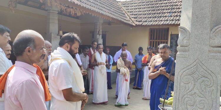 ಮುಂಡೂರು ಕುಕ್ಕಿನಡ್ಕ ಶ್ರೀ ಸುಬ್ರಾಯ ದೇವಸ್ಥಾನದಲ್ಲಿ ಗೊನೆ ಮುಹೂರ್ತ