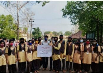 ಪುತ್ತೂರು : ಅಂಬಿಕಾ ಪದವಿ ಮಹಾವಿದ್ಯಾಲಯದ ಆಶ್ರಯದಲ್ಲಿ ಕೋವಿಡ್   ಜನಜಾಗೃತಿ ಜಾಥಾ