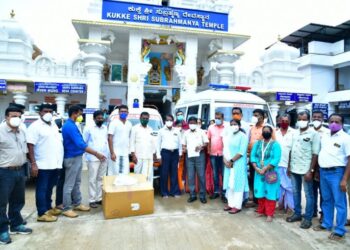 ಸುಬ್ರಹ್ಮಣ್ಯ : ಸಚಿವ ಅಂಗಾರ ಭೇಟಿ; ದೇವಸ್ಥಾನದ ವತಿಯಿಂದ ಮೂರು ಅಂಬ್ಯುಲೆನ್ಸ್ ಗಳ ಲೋಕಾರ್ಪಣೆ