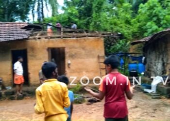 ಮುಂಡೂರು: ಭಾರೀ ಮಳೆಗೆ ಕುಸಿದ ಮನೆ ಪವಾಡವೆಂಬಂತೆ ಬದುಕುಳಿದ ತಾಯಿ ಮಗು