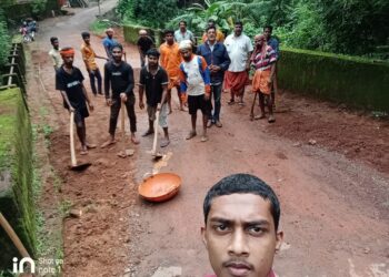 ಕೂಟೇಲು ಶ್ರೀಕೃಷ್ಣ ಯುವಕ ಸಂಘದ ವತಿಯಿಂದ ಮರಕ್ಕಿಣಿ – ಸಾಯ ರಸ್ತೆ ದುರಸ್ಥಿಯ ಶ್ರಮದಾನ