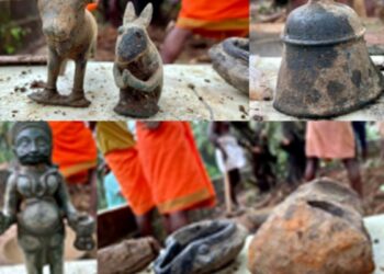 ಗುರುಪುರ : ಮಾಣಿ ಬೆಟ್ಟುವಿನಲ್ಲಿ ಉತ್ಖನನ ವೇಳೆ ಪುರಾತನ ಮೂರ್ತಿ ಪತ್ತೆ
