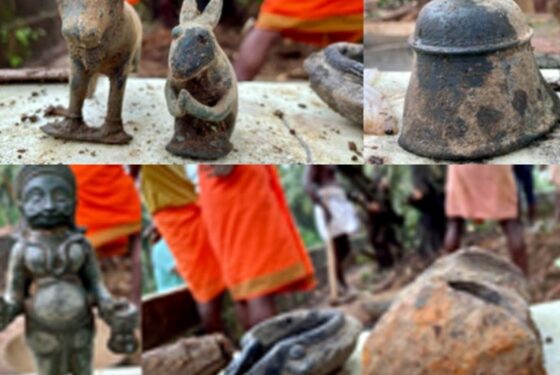 ಗುರುಪುರ : ಮಾಣಿ ಬೆಟ್ಟುವಿನಲ್ಲಿ ಉತ್ಖನನ ವೇಳೆ ಪುರಾತನ ಮೂರ್ತಿ ಪತ್ತೆ