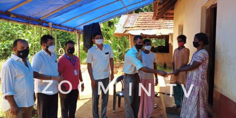 ಕೋವಿಡ್ ನಿಂದ ಮೃತ ಪಟ್ಟ ಗುರುವ ರವರ ಕುಟುಂಬಕ್ಕೆ ಮುಂಡೂರು ಹಾಲು ಉತ್ಪಾದಕರ ಸಂಘದಿಂದ ಆರ್ಥಿಕ ಸಹಕಾರ