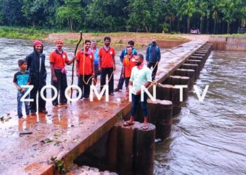 ಶಿಶಿಲ ಕಪಿಲ ನದಿಯ ಕಿಂಡಿ ಆಣೆಕಟ್ಟನ್ನು ಮೊದಲೇ ಸ್ವಚ್ಛಗೊಳಿಸಿದ ವಿಪತ್ತು ತಂಡ