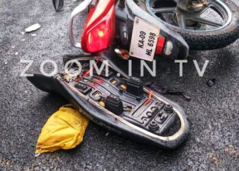 ಗುಂಡ್ಯ ಸಮೀಪ ಭೀಕರ ರಸ್ತೆ ಅಪಘಾತ; ಓರ್ವ ಸ್ಥಳದಲ್ಲೇ ಮೃತ್ಯು ಮತ್ತೋರ್ವ ಗಂಭೀರ; ಹಿಟ್ ಆಂಡ್ ರನ್ ನಡೆಸಿದ ಬಸ್ ನ್ನು ವಶಕ್ಕೆ ಪಡೆದ ಪೋಲೀಸರು