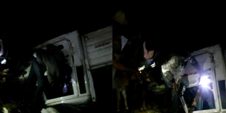 ಹಾಸನ: ಅಕ್ರಮವಾಗಿ 100 ಕರುಗಳನ್ನು ಸಾಗಿಸುತ್ತಿದ್ದ ವಾಹನ ಪಲ್ಟಿ : 50 ಕರುಗಳು ಸಾವು | 50 ಕರುಗಳ ರಕ್ಷಣೆ