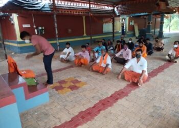 ಶ್ರೀರಾಮ ಗೆಳೆಯರ ಬಳಗದ ವತಿಯಿಂದ ಮುಂಡೂರು ಶ್ರೀ ಮೃತ್ಯುಂಜಯೇಶ್ವರ ದೇವಸ್ಥಾನದಲ್ಲಿ ಭಾರತ ಮಾತಾಪೂಜನ ಕಾರ್ಯಕ್ರಮ