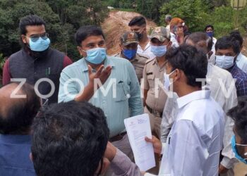 ಶಿರಾಡಿ ಘಾಟ್: ಭೂಕುಸಿತವಾದ ಸ್ಥಳದಲ್ಲಿ ದಕ್ಷಿಣ ಕನ್ನಡ ಹಾಗೂ ಹಾಸನ ಜಿಲ್ಲಾಧಿಕಾರಿಗಳ ಜಂಟಿ ಸಮೀಕ್ಷೆ