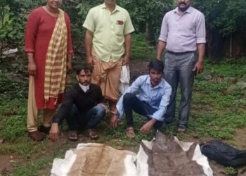 ಕೃಷ್ಣ ಮೃಗದ ಚರ್ಮ ಮಾರಾಟ ಜಾಲ ಪತ್ತೆ, ಇಬ್ಬರ ಬಂಧನ:; ಪುತ್ತೂರು ಪೊಲೀಸ್ ಅರಣ್ಯ ವಿಶೇಷ ಸಂಚಾರಿ ದಳದ ಕಾರ್ಯಾಚರಣೆ