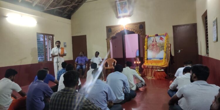 ಮಾಣಿ: ಹಿಂ.ಜಾ.ವೇ. ವತಿಯಿಂದ ಭಾರತ್ ಮಾತಾ ಪೂಜನಾ ಕಾರ್ಯಕ್ರಮ