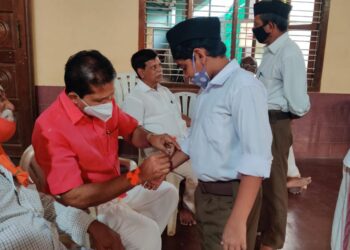 ಆರ್.ಎಸ್.ಎಸ್ ಉಪ್ಪಿನಂಗಡಿ ನಗರ ಶಾಖೆಯ ರಕ್ಷಾಬಂಧನ ಆಚರಣೆಯಲ್ಲಿ ಶಾಸಕ ಸಂಜೀವ ಮಠಂದೂರು ಭಾಗಿ