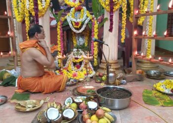 ಕಲ್ಲಾರೆ: ಶ್ರೀ ಗುರು ರಾಘವೇಂದ್ರ ಸ್ವಾಮಿ ಮಠದಲ್ಲಿ ಶನೈಶ್ವರ ವೃತ್ತ ಕಲ್ಪೋಕ್ತ ಪೂಜೆ