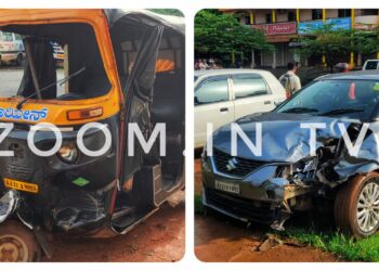 ಪುತ್ತೂರು: ಆಟೋ ರಿಕ್ಷಾ ಮತ್ತು ಬಲೆನೊ ಕಾರ್ ನಡುವೆ ಡಿಕ್ಕಿ:; ಆಟೋ ಚಾಲಕ ಆಸ್ಪತ್ರೆಗೆ ದಾಖಲು