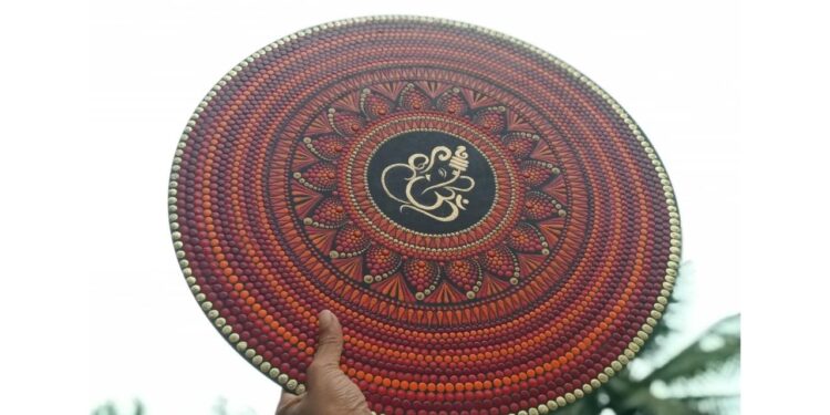 ಬೆಳ್ತಂಗಡಿಯ ಸುರಕ್ಷಾ ಆಚಾರ್ಯಳ ಕೈಯ್ಯಲ್ಲರಳಿತು ಚೌತಿಯ ವಿಶೇಷ ‘ಚುಕ್ಕಿ ಗಣಪ’