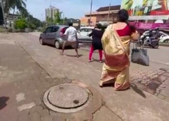 ಮಂಗಳೂರು: ಹಗಲು ಹೊತ್ತಿನಲ್ಲೇ ಮಹಿಳೆಯನ್ನು ಎಳೆದೊಯ್ದು ದರೋಡೆಗೆ ವಿಫಲ ಯತ್ನ – ದೃಶ್ಯ ಸಿಸಿಟಿವಿಯಲ್ಲಿ ಸೆರೆ; ಇದು ಪೊಲೀಸರಿಂದ ನಡೆದ ಅಣಕು ಪ್ರದರ್ಶನ – ಶಶಿಕುಮಾರ್ ಸ್ಪಷ್ಟನೆ