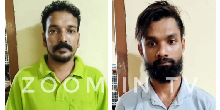 ಬೆಳ್ತಂಗಡಿ: ದ್ವಿಚಕ್ರ ವಾಹನದಲ್ಲಿ ಗಾಂಜಾ ಸಾಗಾಟ:;ಇಬ್ಬರು ಆರೋಪಿಗಳ ಬಂಧನ