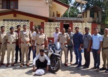 ಬೆಳ್ತಂಗಡಿ: ಬೈಕ್ ನಲ್ಲಿ ಗಾಂಜಾ ಸಾಗಿಸುತ್ತಿದ್ದ ವ್ಯಕ್ತಿಯ ಬಂಧನ:; 2.55 ಕೆ.ಜಿ ಗಾಂಜಾ ವಶ