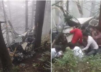 ಕಾಶ್ಮೀರ:  ಸೇನಾ ಹೆಲಿಕಾಪ್ಟರ್‌ ಪತನ: ಇಬ್ಬರು ಯೋಧರು ಹುತಾತ್ಮ