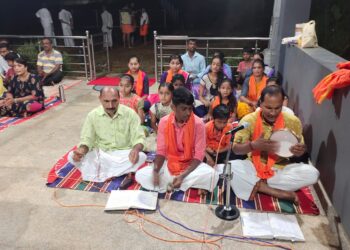 ನೆಲಪ್ಪಾಲ್: ನಗರಸಭಾ ಅಧ್ಯಕ್ಷ ಜೀವಂಧರ್ ಜೈನ್ ರವರ ವತಿಯಿಂದ ಶ್ರೀ ವೀರಾಂಜನೇಯ ಕ್ಷೇತ್ರದಲ್ಲಿ ‘ಭಜನಾ ಸೇವೆ’