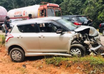 ಗೋಳಿತೊಟ್ಟು: ಕಾರುಗಳ ನಡುವೆ ಮುಖಾಮುಖಿ ಡಿಕ್ಕಿ:; ನಾಲ್ವರಿಗೆ ಗಂಭೀರ ಗಾಯ