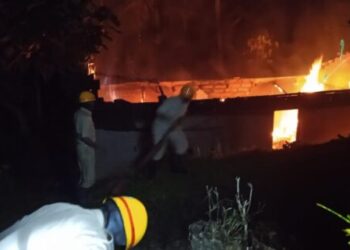 ಬಂಟ್ವಾಳ: ಸಿಡಿಲು ಬಡಿದು ಪಂಪ್ ಶೆಡ್ಡ್ ಭಸ್ಮ..!!