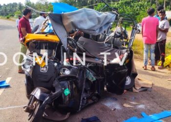 ಉಪ್ಪಿನಂಗಡಿ: ಆಟೋ ರಿಕ್ಷಾಗೆ ಲಾರಿ ಡಿಕ್ಕಿ:; ಮಗು ಮೃತ್ಯು, ಮೂವರಿಗೆ ಗಾಯ..!!