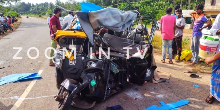 ಉಪ್ಪಿನಂಗಡಿ: ಆಟೋ ರಿಕ್ಷಾಗೆ ಲಾರಿ ಡಿಕ್ಕಿ:; ಮಗು ಮೃತ್ಯು, ಮೂವರಿಗೆ ಗಾಯ..!!