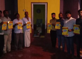 ಪೆರ್ಲಂಪಾಡಿ: ಹಿಂದೂ ಜನಜಾಗೃತಿ ಸಭೆ, ಸಾರ್ವಜನಿಕ ಶ್ರೀಸತ್ಯನಾರಾಯಣ ಪೂಜೆ ಕಾರ್ಯಕ್ರಮದ ಆಮಂತ್ರಣ ಪತ್ರಿಕೆ ಬಿಡುಗಡೆ