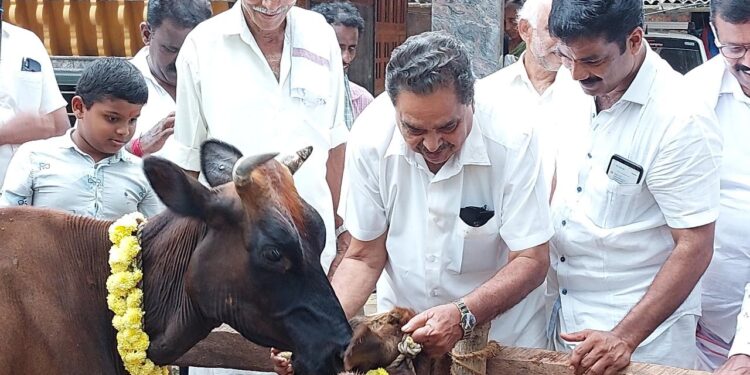 ಪಾಣೆಮಂಗಳೂರು ಬ್ಲಾಕ್ ಕಾಂಗ್ರೆಸ್, ಮಹಿಳಾ ಕಾಂಗ್ರೆಸ್, ಯುವ ಕಾಂಗ್ರೆಸ್  ಆಶ್ರಯದಲ್ಲಿ ‘ಗೋಪೂಜಾ’ ಕಾರ್ಯಕ್ರಮ