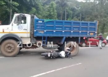 ದಾಸಕೋಡಿ: ಟಿಪ್ಪರ್ ಮತ್ತು ಬೈಕ್ ನಡುವೆ ಅಪಘಾತ:; ಬೈಕ್ ಸವಾರ ಗಂಭೀರ