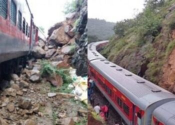 ಹಳಿತಪ್ಪಿದ ಕಣ್ಣೂರು-ಬೆಂಗಳೂರು ಎಕ್ಸ್‌ಪ್ರೆಸ್ ರೈಲು:; ಪ್ರಯಾಣಿಕರು ಪಾರು