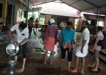 ಬೆಟ್ಟಂಪಾಡಿ ದೇವಾಲಯದಲ್ಲಿ ಜಾತ್ರೋತ್ಸವ ಪ್ರಯುಕ್ತ ಶ್ರಮದಾನ