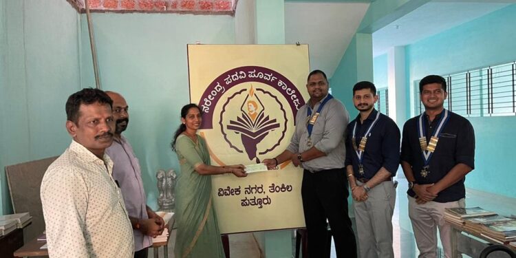 ಪುತ್ತೂರು: ನರೇಂದ್ರ ಪದವಿ ಪೂರ್ವ ಕಾಲೇಜಿನ ಬಡ ವಿದ್ಯಾರ್ಥಿಗಳಿಗೆ ಮಂಗಳೂರು ‘ಕೋಸ್ಟಲ್ ರೌಂಡ್ ಟೇಬಲ್ 190’ ವತಿಯಿಂದ ವಿದ್ಯಾರ್ಥಿ ವೇತನ ವಿತರಣೆ