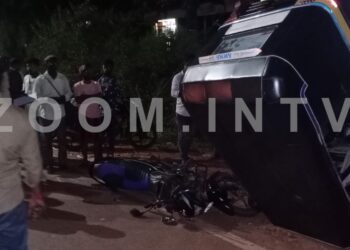 ಪುತ್ತೂರು: ಕೇಪುಳು ಬಳಿ ಆಟೋ ರಿಕ್ಷಾ ಮತ್ತು ಬೈಕ್ ನಡುವೆ ಅಪಘಾತ:; ಬೈಕ್ ಸವಾರ ಆಸ್ಪತ್ರೆಗೆ ದಾಖಲು