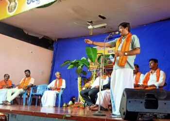 ಈಶ್ವರಮಂಗಲ: ಹಿಂ.ಜಾ.ವೇ.  ವತಿಯಿಂದ ಸಾರ್ವಜನಿಕ ಶ್ರೀ ಸತ್ಯನಾರಾಯಣ ಪೂಜೆ ಮತ್ತು ಧಾರ್ಮಿಕ ಸಭಾ ಕಾರ್ಯಕ್ರಮ