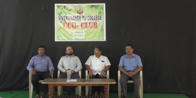 ವಿವೇಕಾನಂದ ಪದವಿ ಪೂರ್ವ ಕಾಲೇಜಿನಲ್ಲಿ ವ್ಯಕ್ತಿತ್ವ ಮತ್ತು ವೃತ್ತಿ ಮಾರ್ಗದರ್ಶನ ಕಾರ್ಯಕ್ರಮ:; ಕ್ರಿಯಾತ್ಮಕ ಯೋಜನೆಗಳಿಂದ ಜೀವನದ ಗುರಿಯನ್ನು ಸಾಧಿಸಬೇಕು- ಡಾ. ಸುದೀಪ್ ಡಿ ಘಾಟೆ