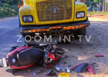 ಬೆಳ್ತಂಗಡಿ: ಆಕ್ಟಿವಾ ಮತ್ತು ಲಾರಿ ನಡುವೆ ಡಿಕ್ಕಿ:; ದ್ವಿಚಕ್ರ ವಾಹನ ಸವಾರನಿಗೆ ಗಂಭೀರ ಗಾಯ..!!