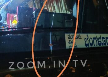 ಮಂಗಳೂರು-ವಿಟ್ಲ-ಪುತ್ತೂರು-ಬೆಂಗಳೂರು ಮಲ್ಟಿ ಆಕ್ಸಲ್ ಐರಾವತ ಬಸ್ ಸಂಚಾರ ಆರಂಭ: ಪ್ರಥಮ ಚುಂಬನಂ ದಂತ ಭಗ್ನಂ.!! ಗಾದೆ ಮಾತಿನಂತೆ ಕಾಟಾಚಾರಕ್ಕಾಗಿ ಗ್ಲಾಸ್ ಒಡೆದ ಬಸ್ ನೀಡಿದ ರಾಜ್ಯ ಸಾರಿಗೆ ಸಂಸ್ಥೆ.!!