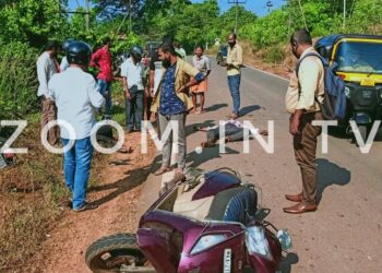 ಕುಂಬ್ರ: ಬೈಕ್-ಸ್ಕೂಟರ್ ಮಧ್ಯೆ ಭೀಕರ ಅಪಘಾತ: ಸ್ಕೂಟರ್ ಸವಾರ ಮೃತ್ಯು- ಬೈಕ್ ಸವಾರ ಗಂಭೀರ..!!