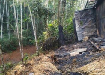 ಸುಳ್ಯ: ಬಸ್‌ಗೆ ಸೈಡ್‌ ಕೊಡುವ ವೇಳೆ ವಿದ್ಯುತ್‌ ತಗುಲಿ ಲಾರಿ ಸಂಪೂರ್ಣ ಭಸ್ಮ..!!