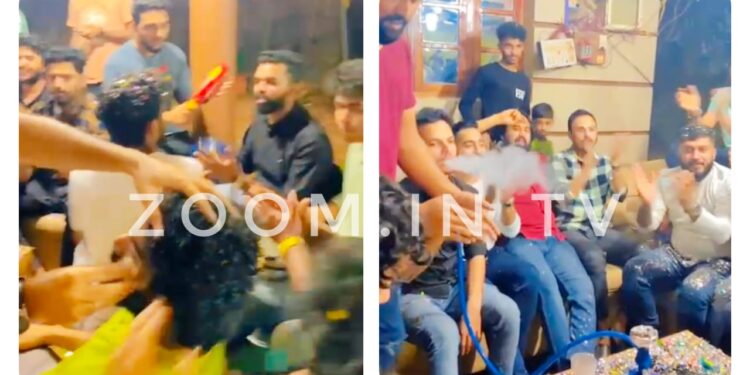 ದೈವ ನಿಂದಕ ಮದುಮಗ ಸಾಮಾನ್ಯನೇನಲ್ಲ..!! ಹುಕ್ಕಾ ನಶೆಯ ಮೋಜಿನಲ್ಲಿ ಕೊರಗಜ್ಜ ದೈವದ ಬಣ್ಣ ಬಳಿಯುತ್ತಿರುವ EXCLUSIVE ವೀಡಿಯೋ ವೈರಲ್..!!!