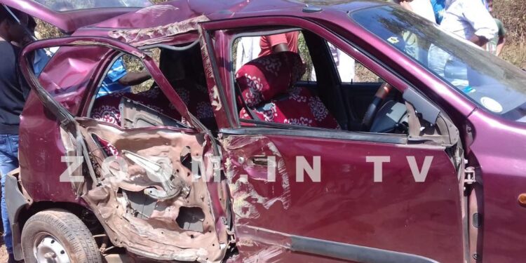 ಪೋಳ್ಯ: ಕಾರು ಮತ್ತು ಕಂಟೈನರ್ ನಡುವೆ ಅಪಘಾತ: ಮೂವರು ಆಸ್ಪತ್ರೆಗೆ ದಾಖಲು..!!