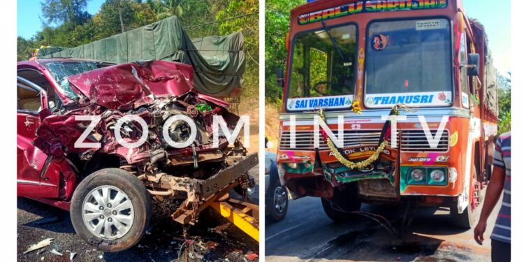 ಉದನೆ: ಲಾರಿ ಮತ್ತು ಕಾರ್ ನಡುವೆ ಮುಖಾಮುಖಿ ಡಿಕ್ಕಿ: ಇಬ್ಬರಿಗೆ ಗಂಭೀರ ಗಾಯ, ಆಸ್ಪತ್ರೆಗೆ ದಾಖಲು..!!