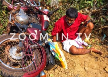 ನೆಕ್ಕಿಲಾಡಿ:  ಬೈಕ್ ಗೆ ಗೂಡ್ಸ್ ಟೆಂಪೋ ಡಿಕ್ಕಿ: ಬೆಳ್ಳಿಪ್ಪಾಡಿ ದೇವಳದ ಅರ್ಚಕ ಶ್ರೀಕಾಂತ್ ಭಟ್ ರವರಿಗೆ ಗಾಯ