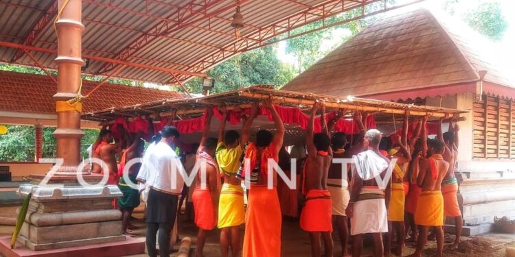 ಮಾಣಿ: ಶ್ರೀ ಉಳ್ಳಾಲ್ತಿ ಕ್ಷೇತ್ರದಲ್ಲಿ ಚಪ್ಪರ ಮುಹೂರ್ತ: ಫೆ.5 ರಂದು ರಾತ್ರಿ ಭಂಡಾರಯೇರಿ ಫೆ.6 ರಂದು ಕಾಲಾವಧಿ ಮೆಚ್ಚಿ ಜಾತ್ರೆ