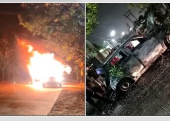 ಮಂಗಳೂರು: ಶಕ್ತಿನಗರದಲ್ಲಿ ನಿಲ್ಲಿಸಿದ್ದ ಕಾರು ಏಕಾಏಕಿ ಬೆಂಕಿಗಾಹುತಿ..!!