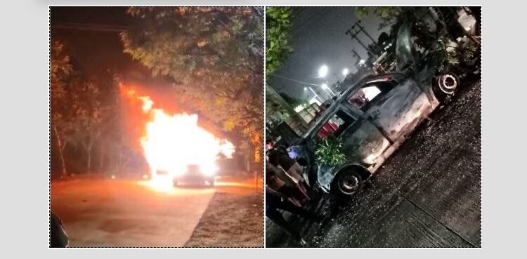 ಮಂಗಳೂರು: ಶಕ್ತಿನಗರದಲ್ಲಿ ನಿಲ್ಲಿಸಿದ್ದ ಕಾರು ಏಕಾಏಕಿ ಬೆಂಕಿಗಾಹುತಿ..!!